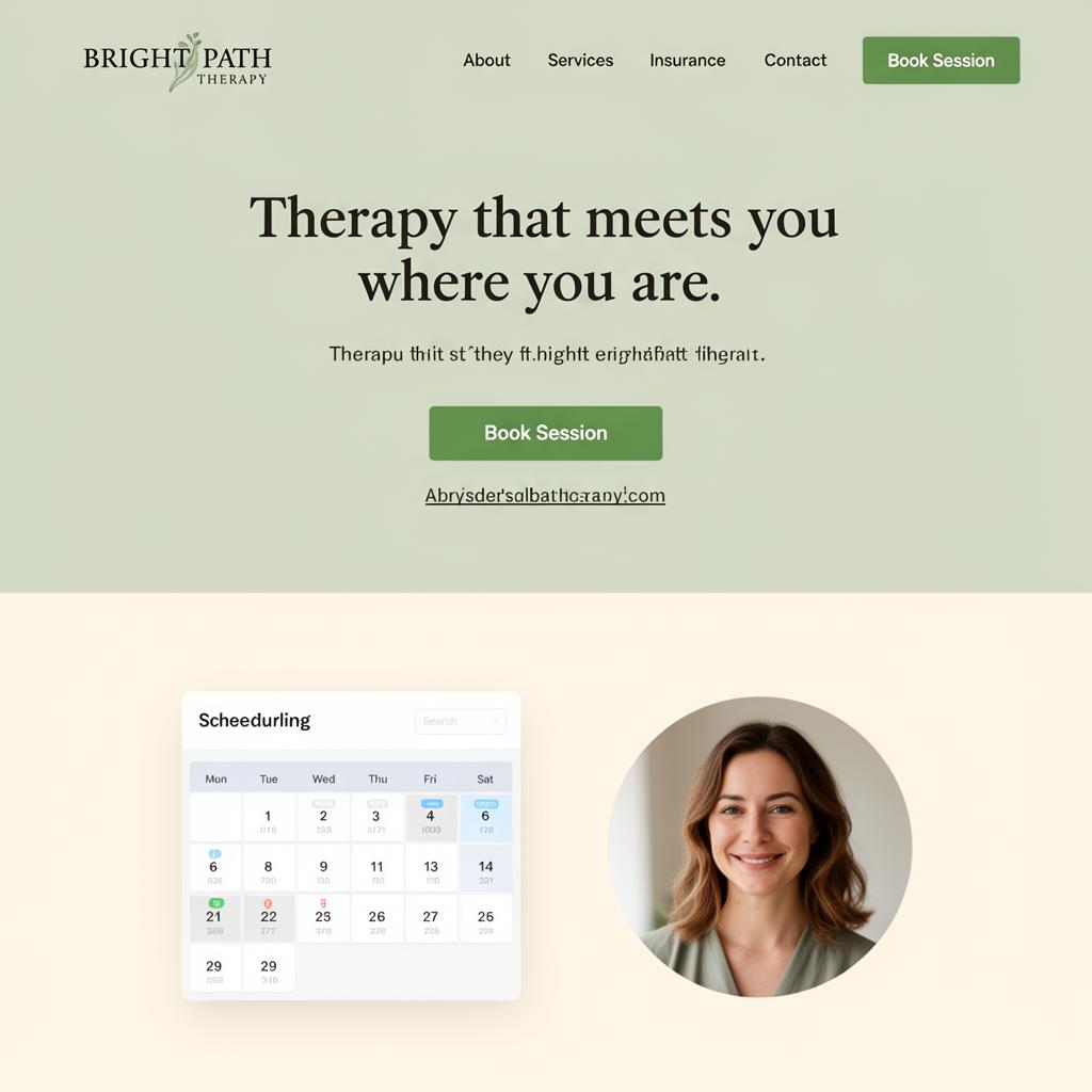 Bright Path Therapy website preview